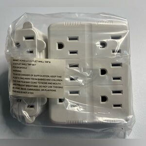 NIB Smart Home 3 Outlet & 6 Outlet Wall Tap Set